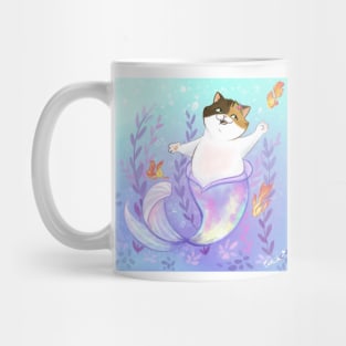 super cute cat mermaid Mug